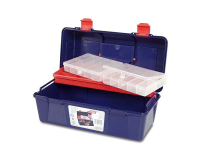 CAJA HTAS PLAST N.23 356X184X163MM 1-BANDEJA+1-ESTUCHE REF.123009